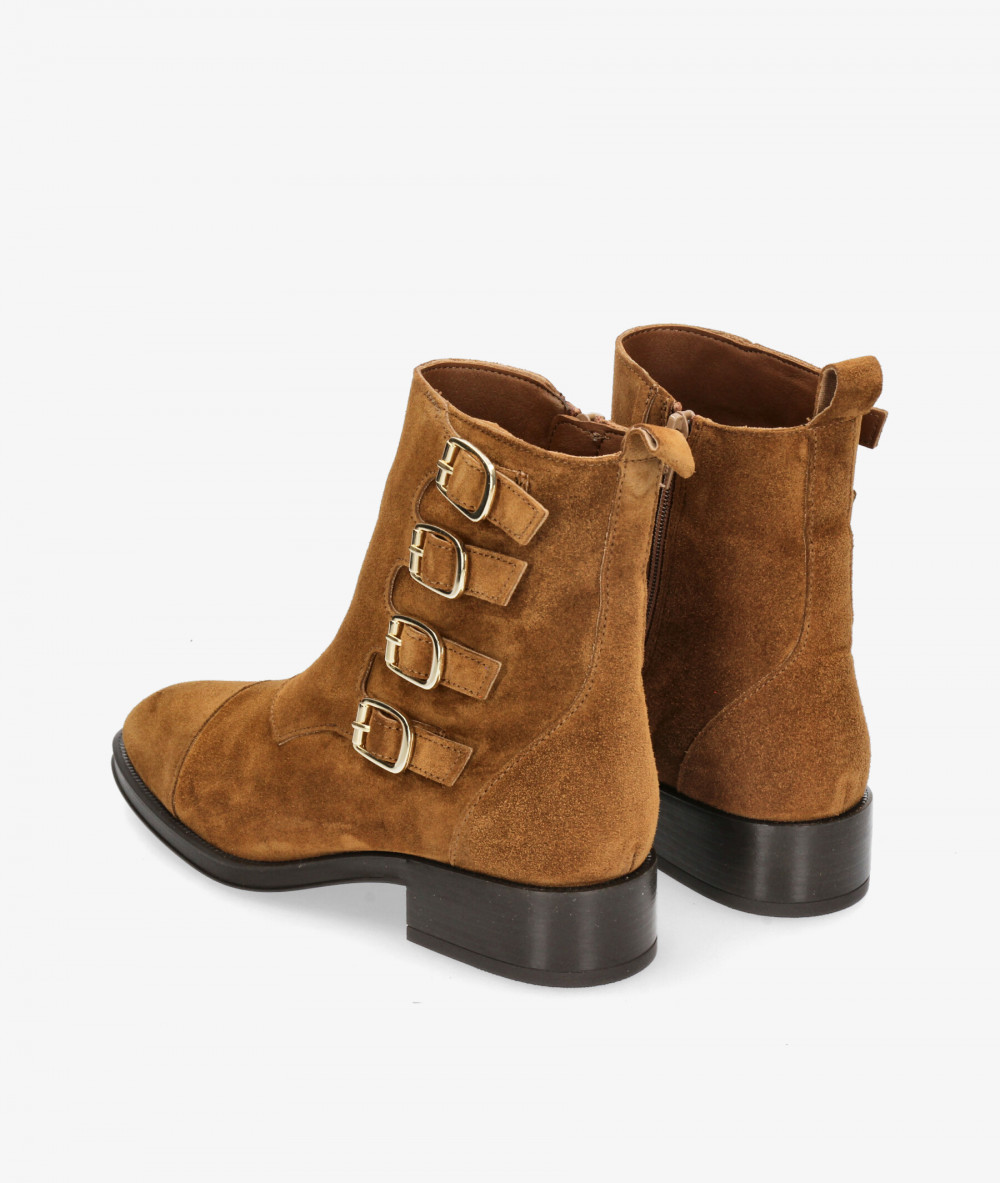 Botines Alpe  2322 en serraje cuero Botines Alpe  2322 en serraje cuero
