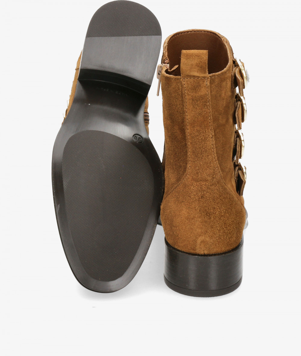 Botines Alpe  2322 en serraje cuero Botines Alpe  2322 en serraje cuero