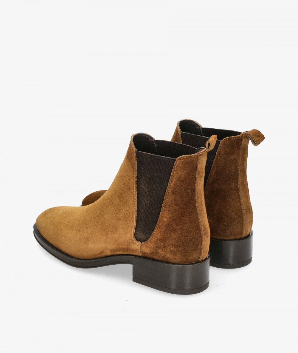 Botines Alpe  2349 en serraje cuero Botines Alpe  2349 en serraje cuero