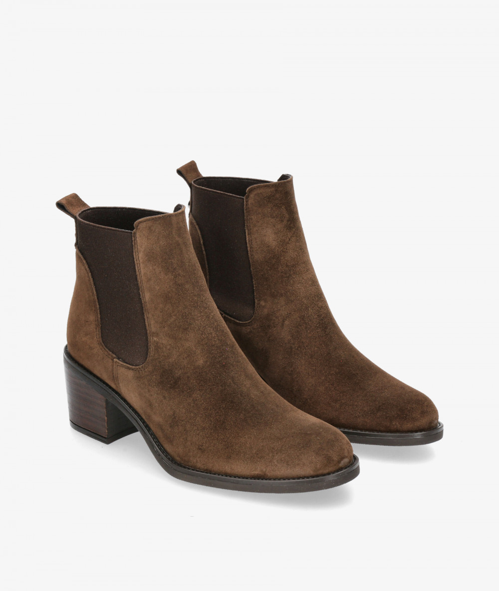 Alpe Ankle boots  2202 in brown split suede Alpe Ankle boots  2202 in brown split suede