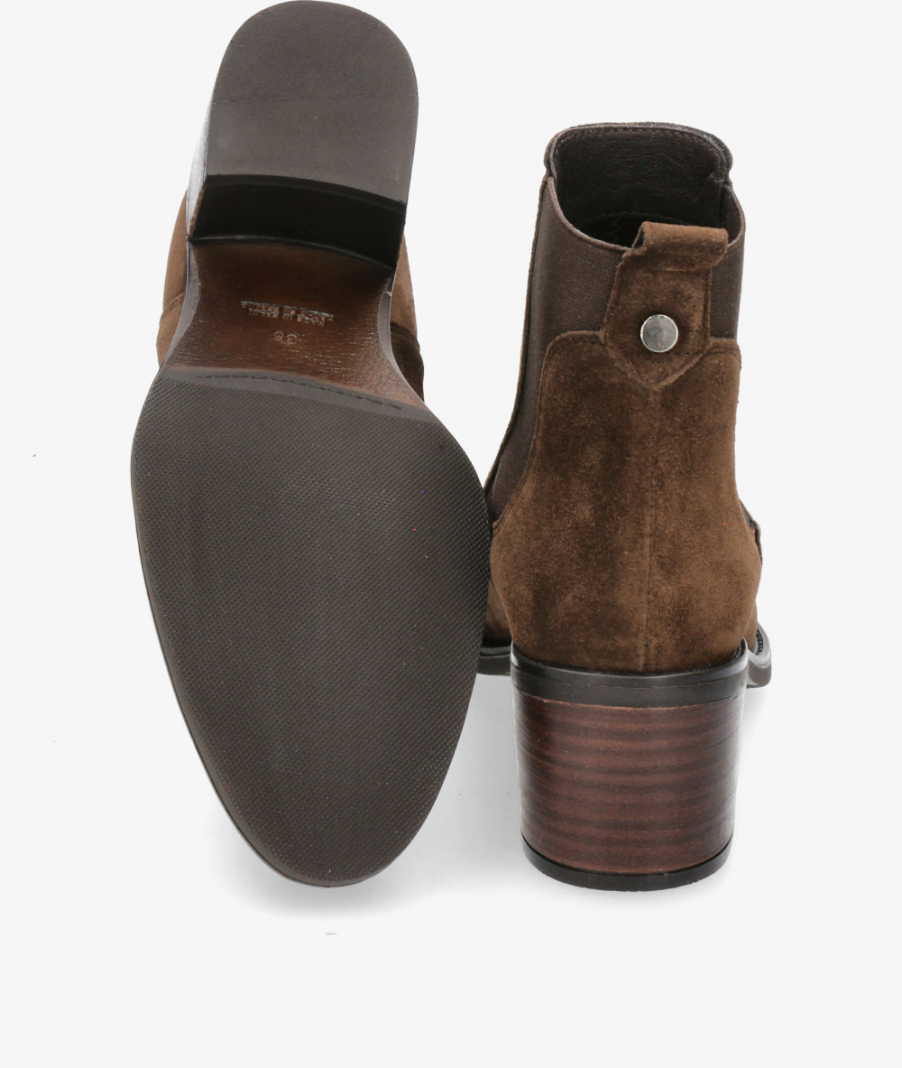 Alpe Ankle boots  2202 in brown split suede Alpe Ankle boots  2202 in brown split suede