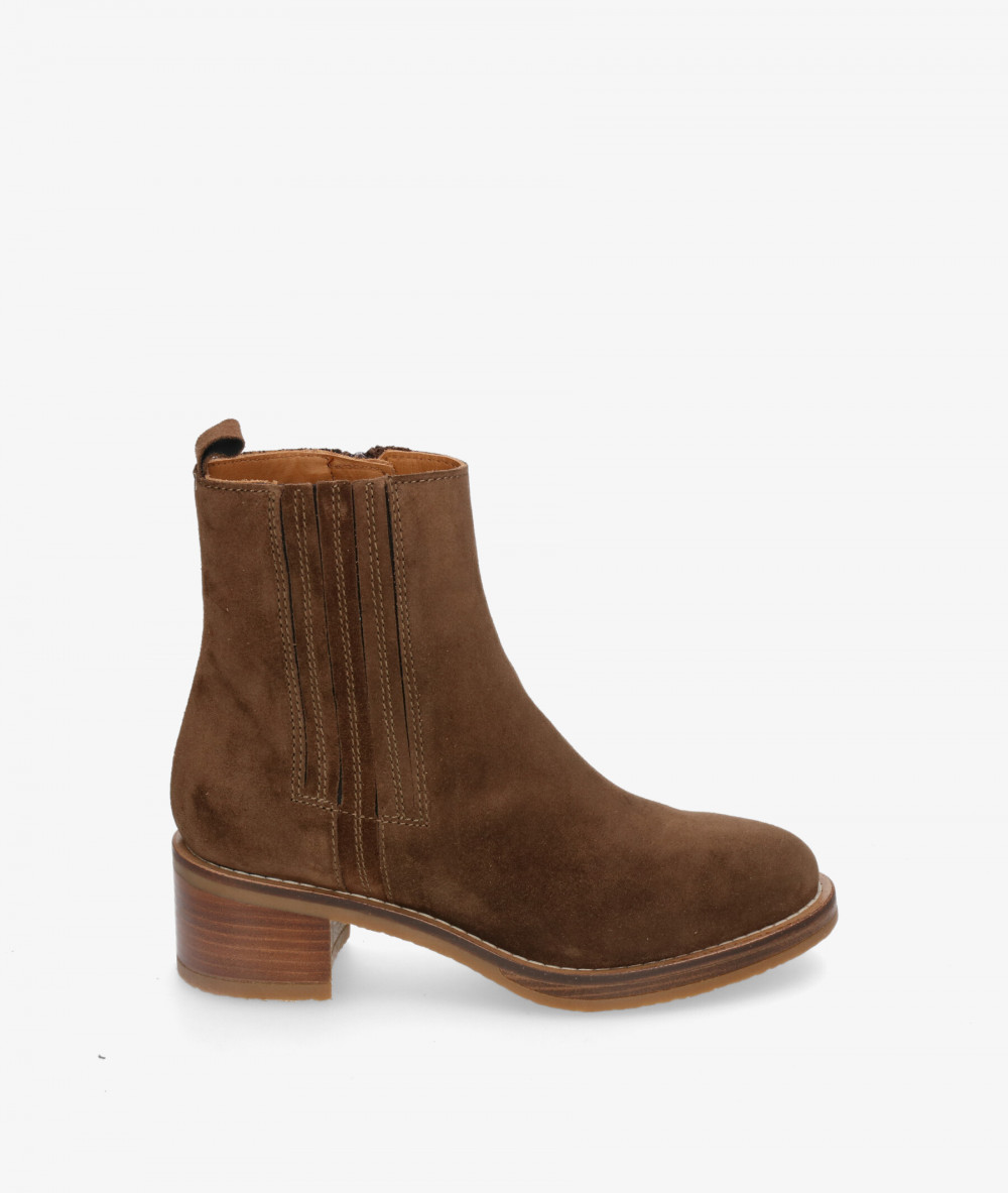 Alpe Ankle boots  2617 in brown split suede Alpe Ankle boots  2617 in brown split suede