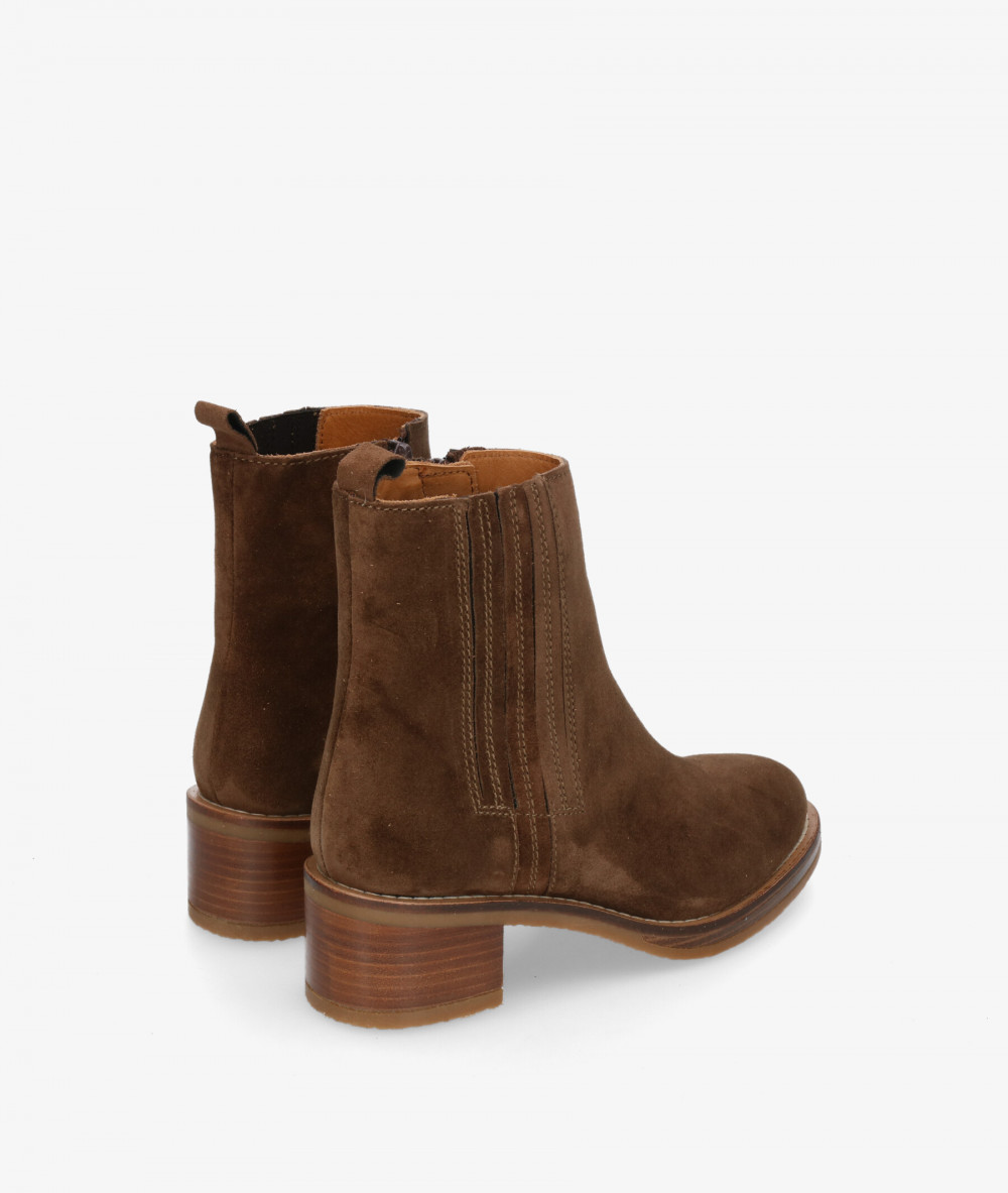 Alpe Ankle boots  2617 in brown split suede Alpe Ankle boots  2617 in brown split suede