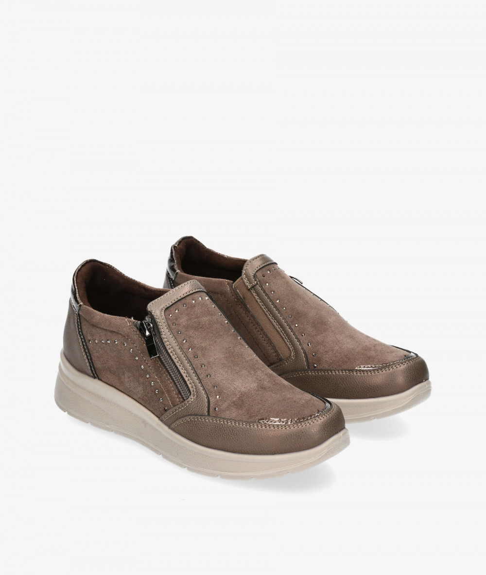 Amarpies Comfort shoes 29351 in taupe Amarpies Comfort shoes 29351 in taupe