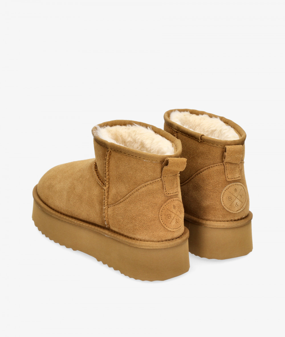 Botines bloom&you OTAWA en serraje camel