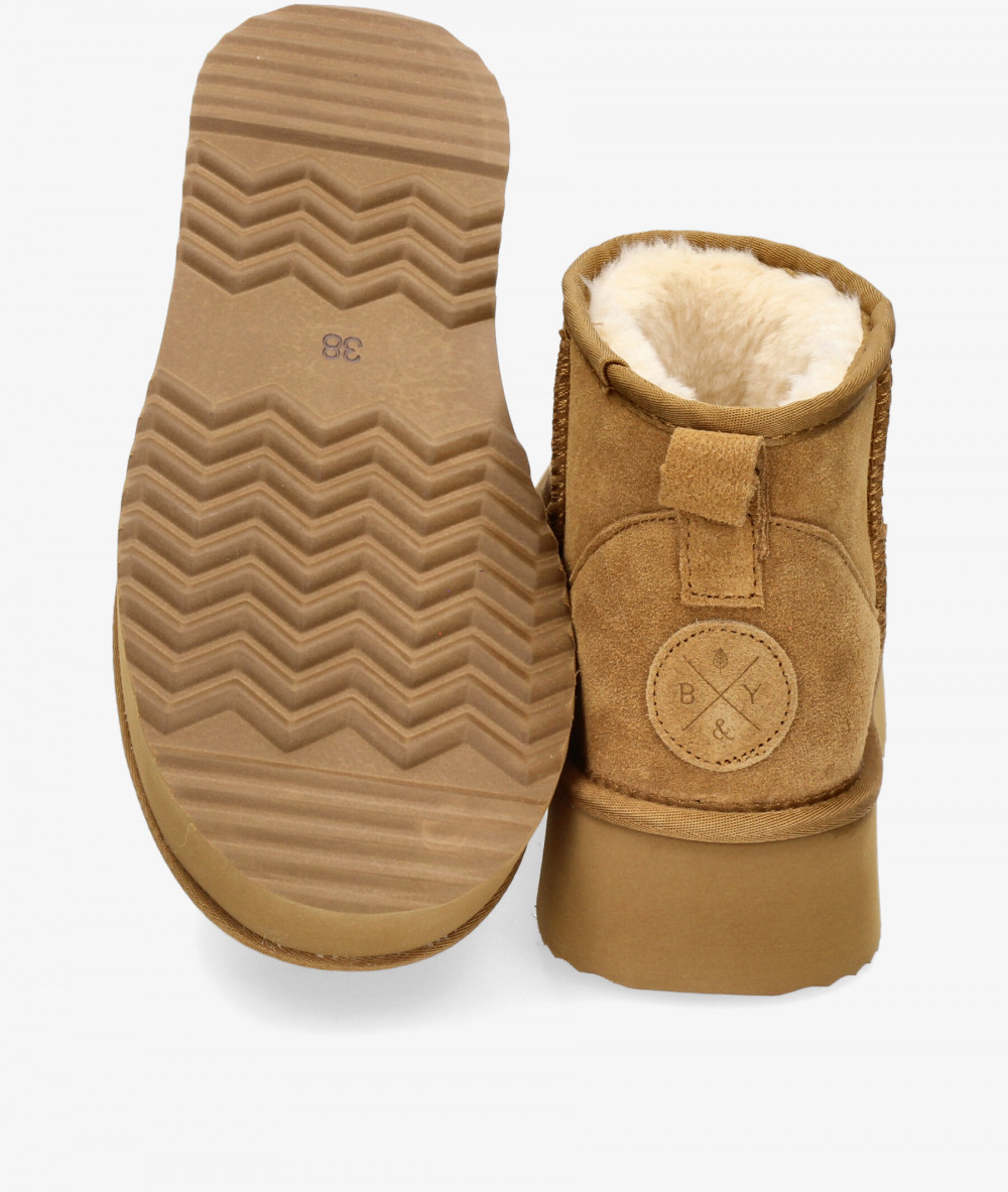 Botines bloom&you OTAWA en serraje camel