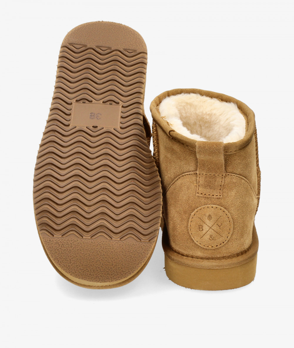 Botines bloom&you MINI FUJI en serraje camel