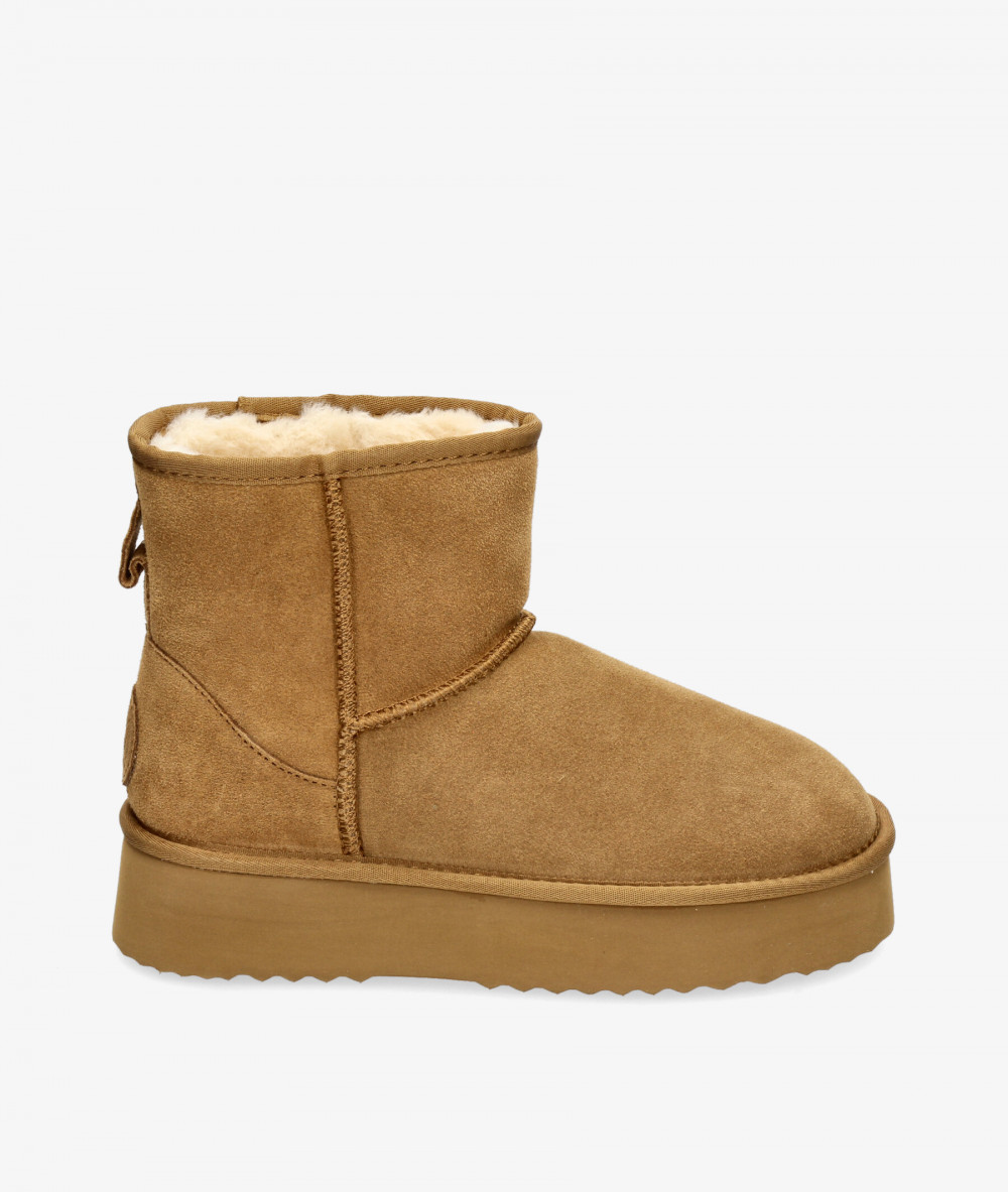 bloom&you Ankle boots  OTAWA XL in camel split suede bloom&you Ankle boots  OTAWA XL in camel split suede