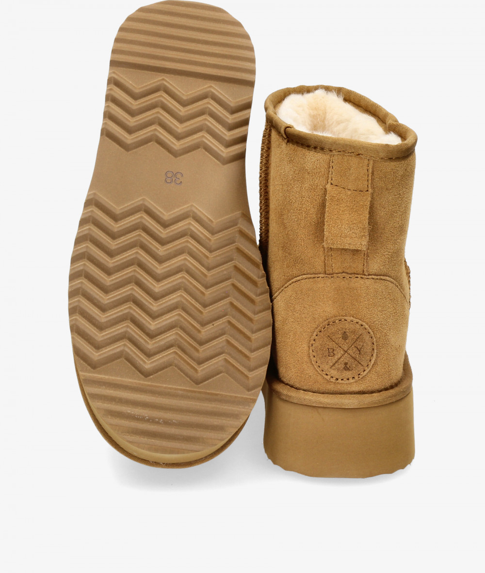 Botines bloom&you OTAWA XL en serraje camel