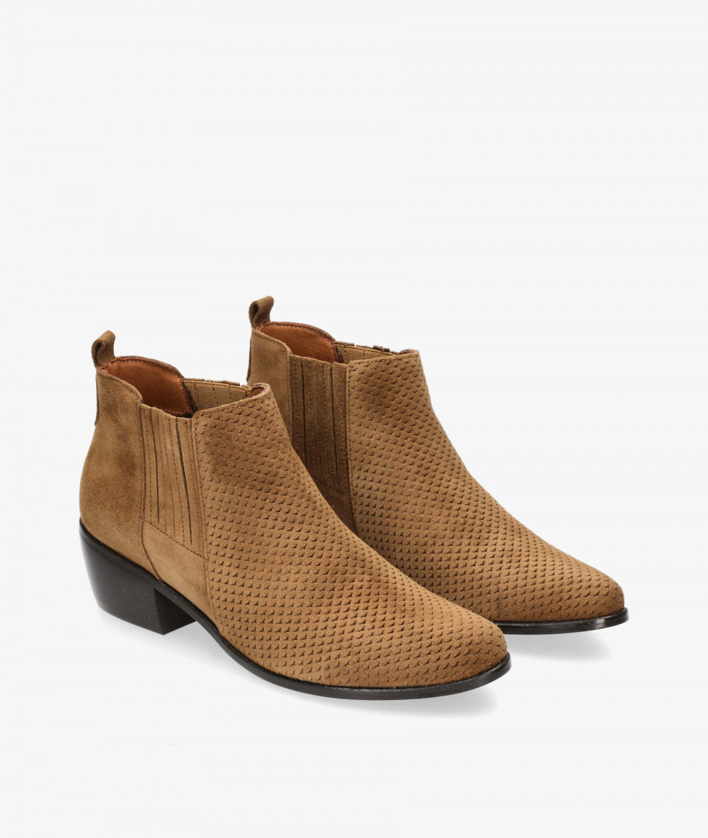 Botines bloom&you ATENEA en serraje cuero