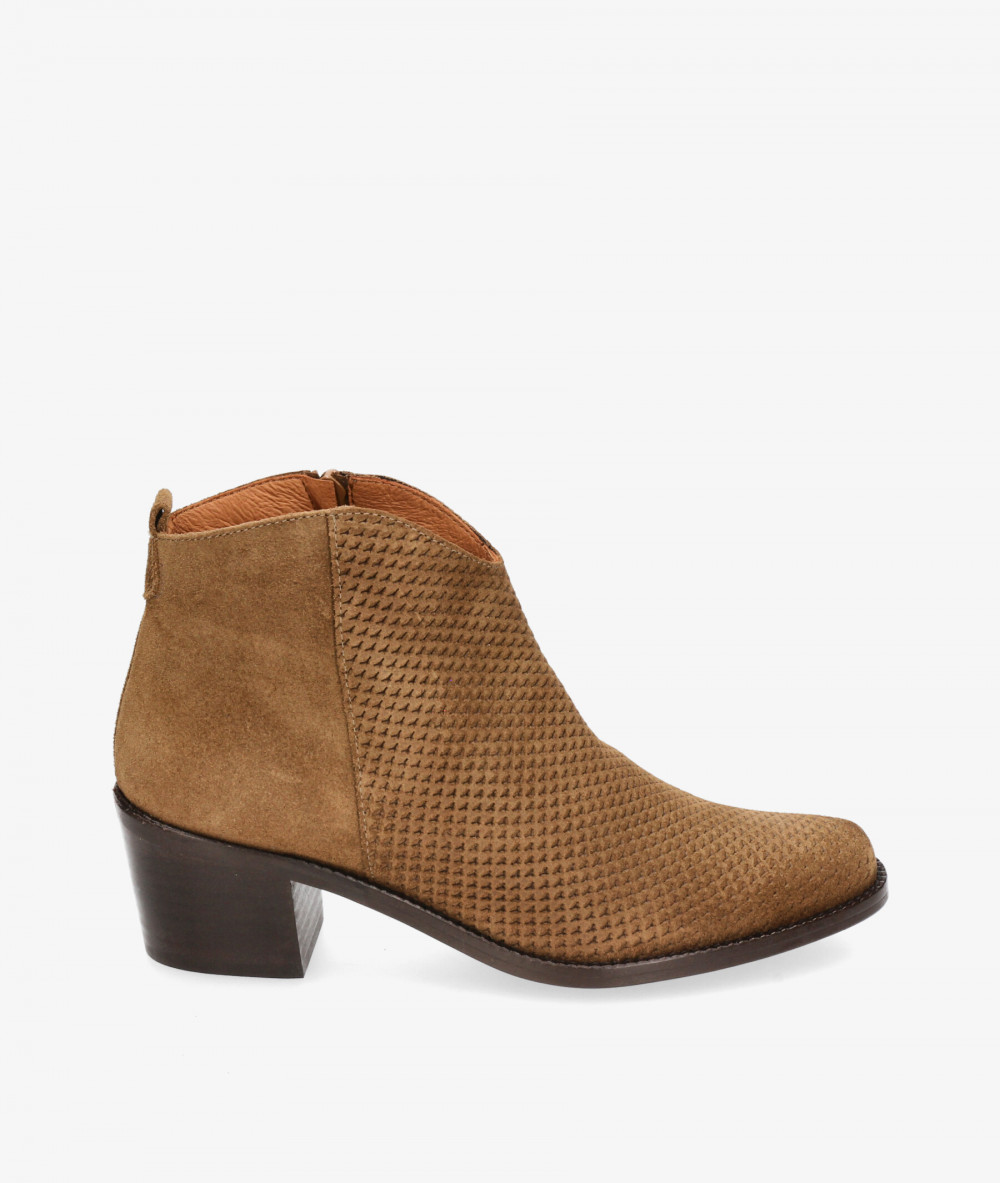 Botines bloom&you NICOLE en serraje cuero