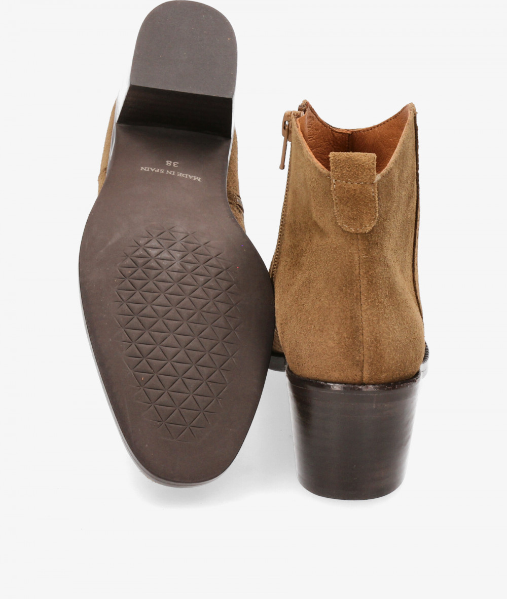 Botines bloom&you NICOLE en serraje cuero