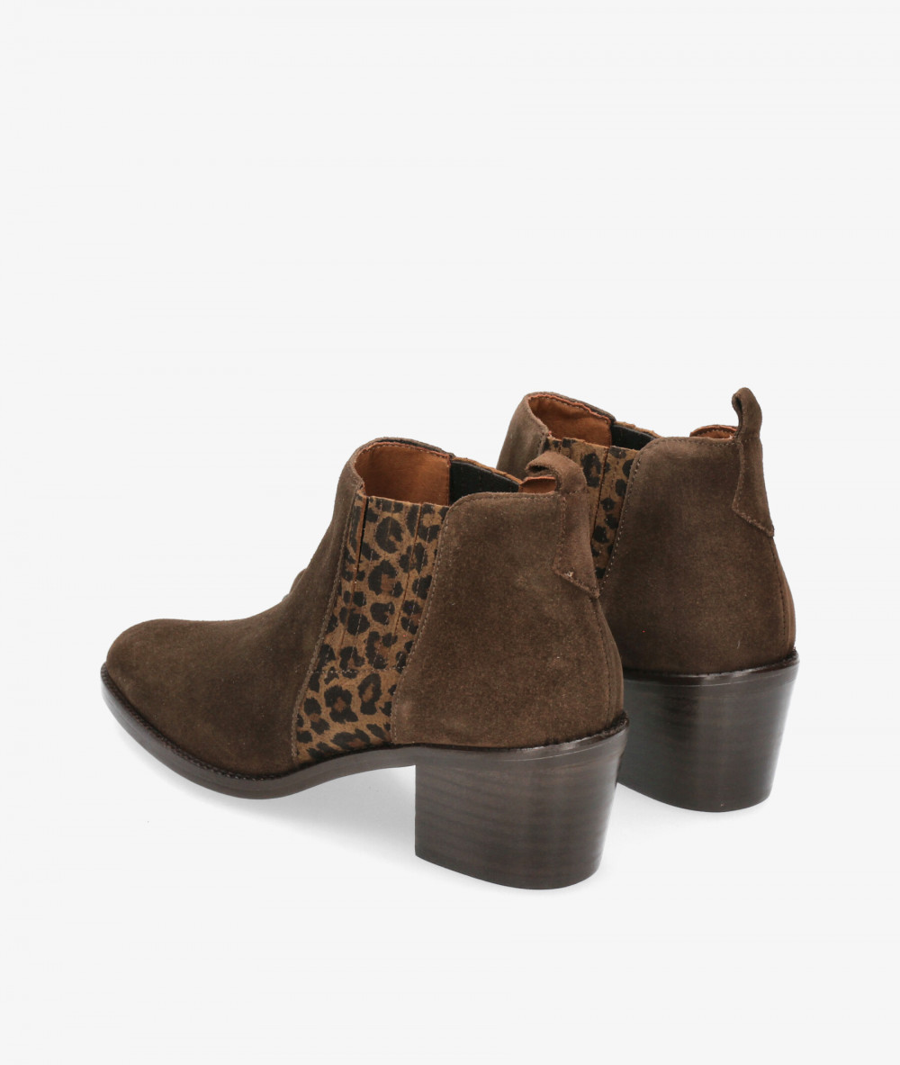 Botines bloom&you CARMELA en serraje marrón