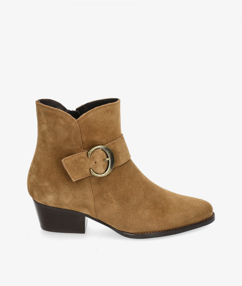 Botines bloom&you GABRIELA en serraje cuero