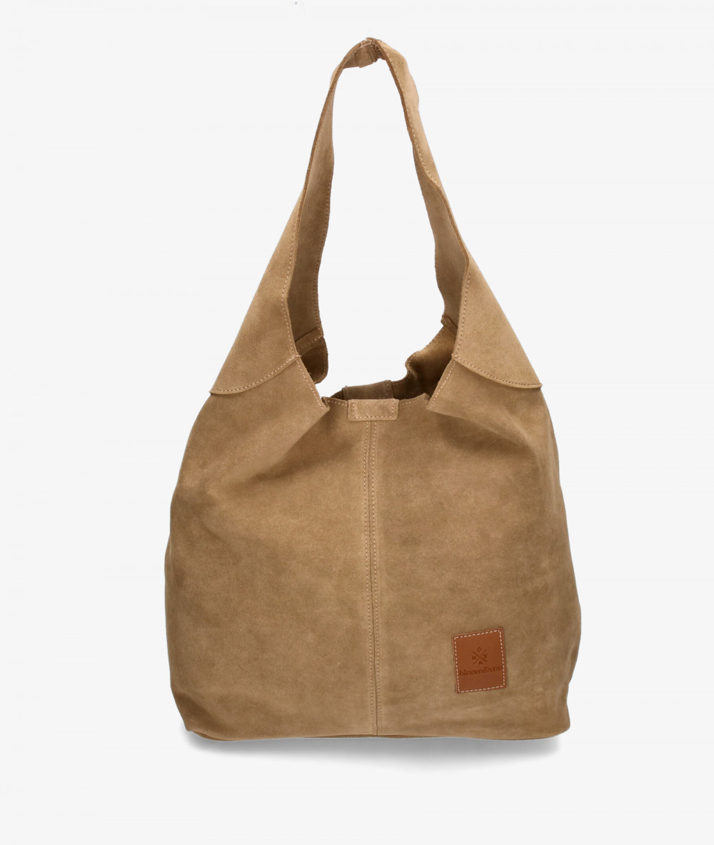 Bolso de piel bloom&you ELLIE en serraje taupe Bolso de piel bloom&you ELLIE en serraje taupe