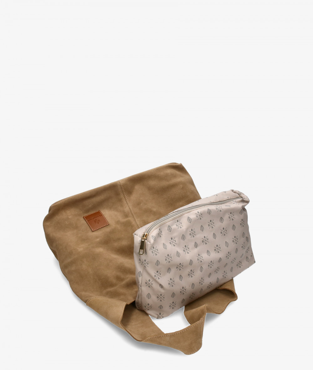 Bolso de piel bloom&you ELLIE en serraje taupe Bolso de piel bloom&you ELLIE en serraje taupe