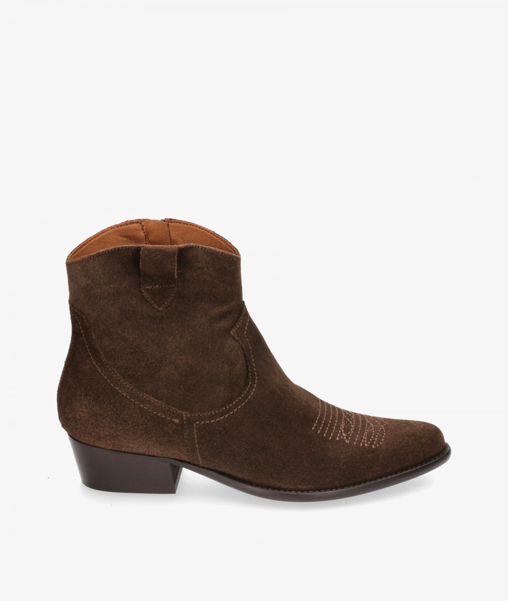 Botines Bryan  CALIOPE-CB en serraje marrón