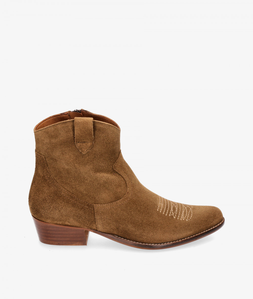 Botines Bryan  CALIOPE-CB en serraje cuero