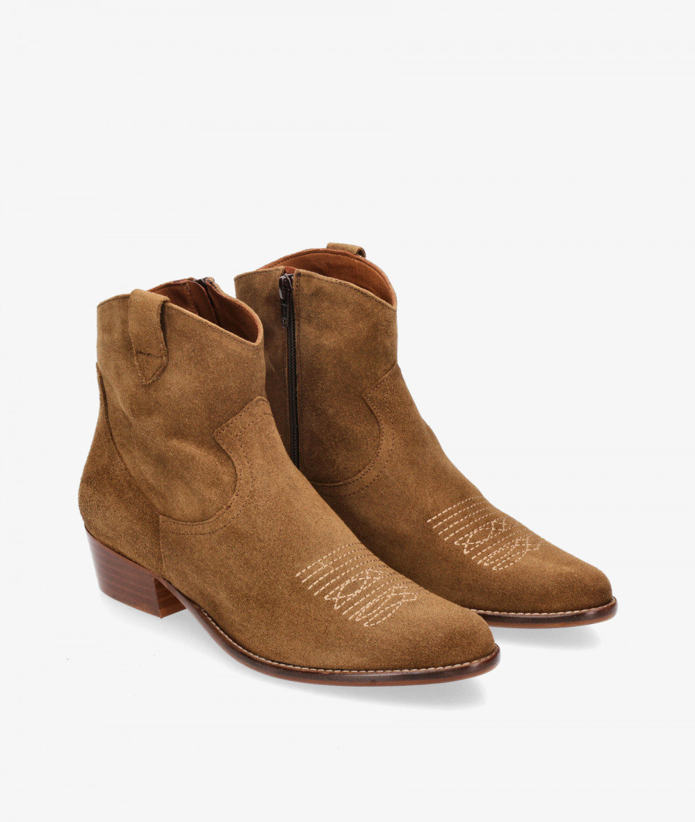 Botines Bryan  CALIOPE-CB en serraje cuero