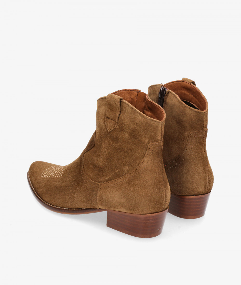 Botines Bryan  CALIOPE-CB en serraje cuero