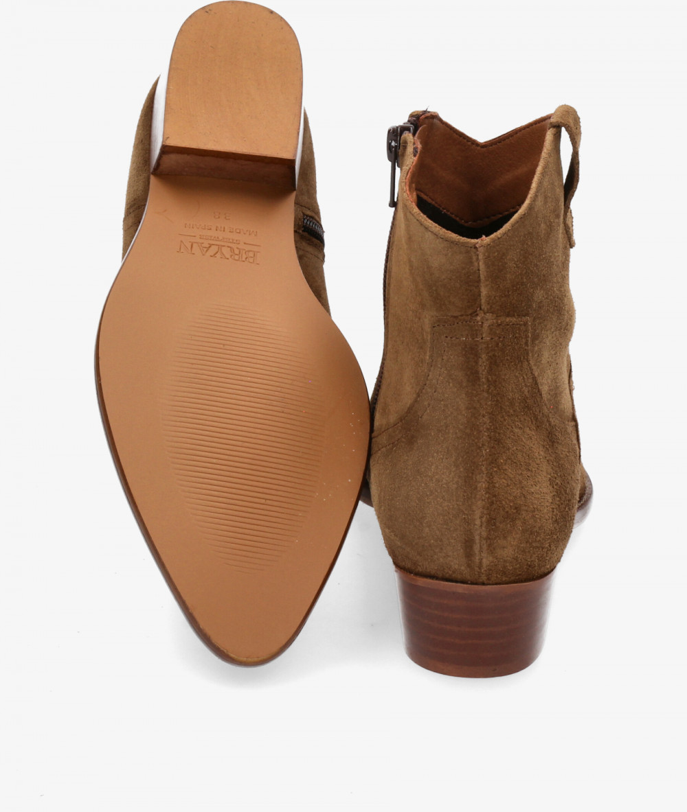 Botines Bryan  CALIOPE-CB en serraje cuero