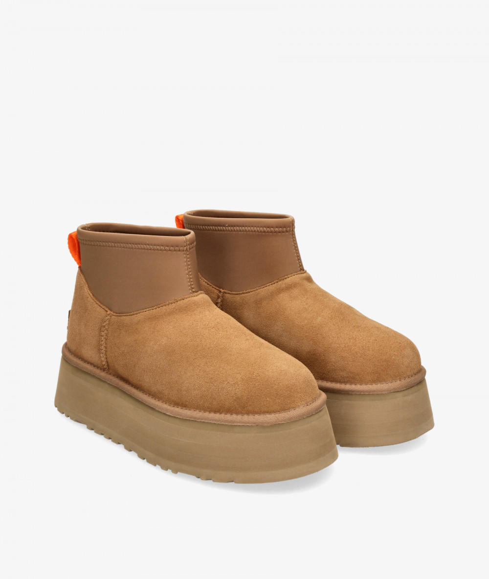 Botines UGG  CLASSIC MINI DIPPER en cuero Botines UGG  CLASSIC MINI DIPPER en cuero