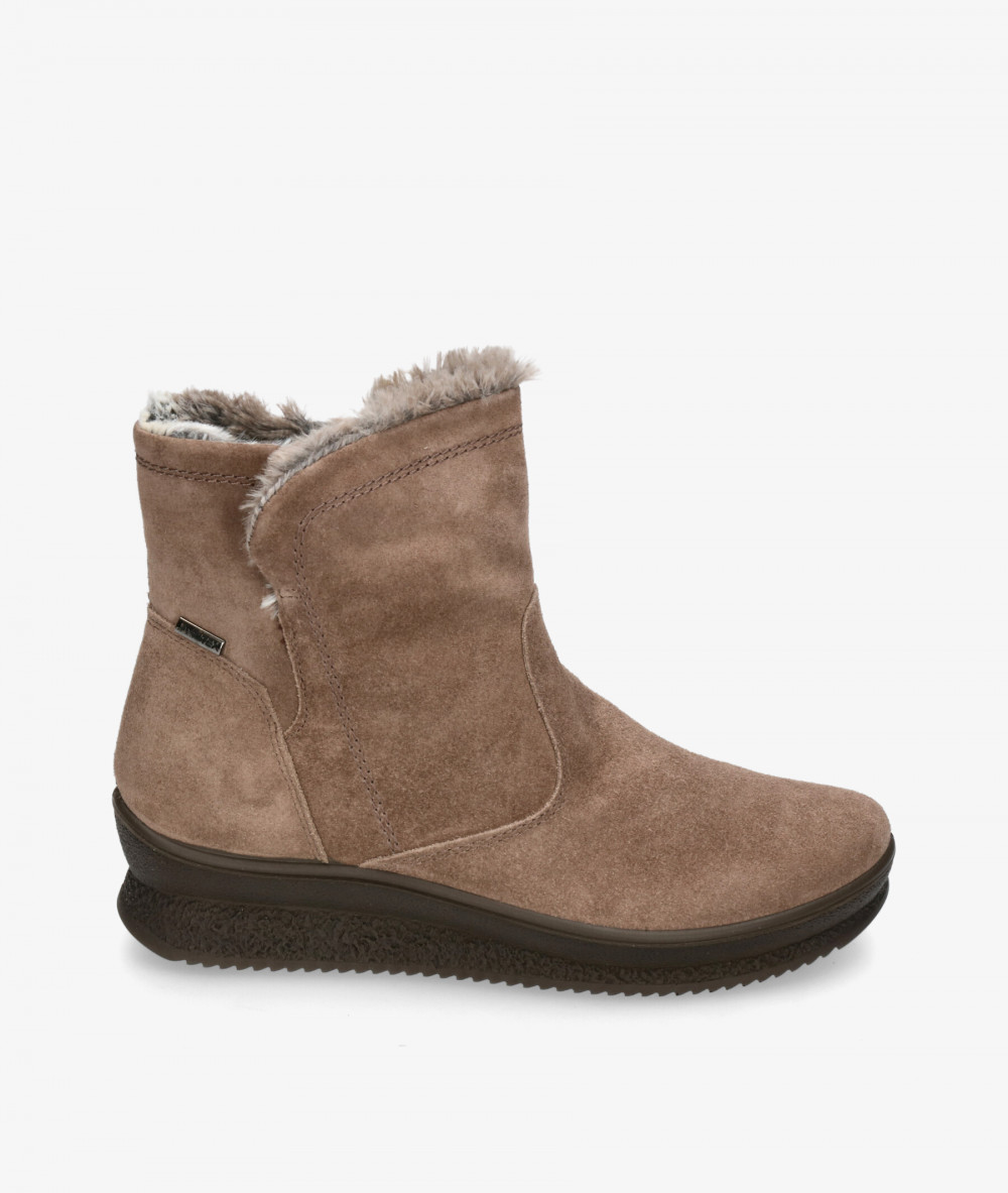 Botines Imac  856699 en serraje taupe Botines Imac  856699 en serraje taupe