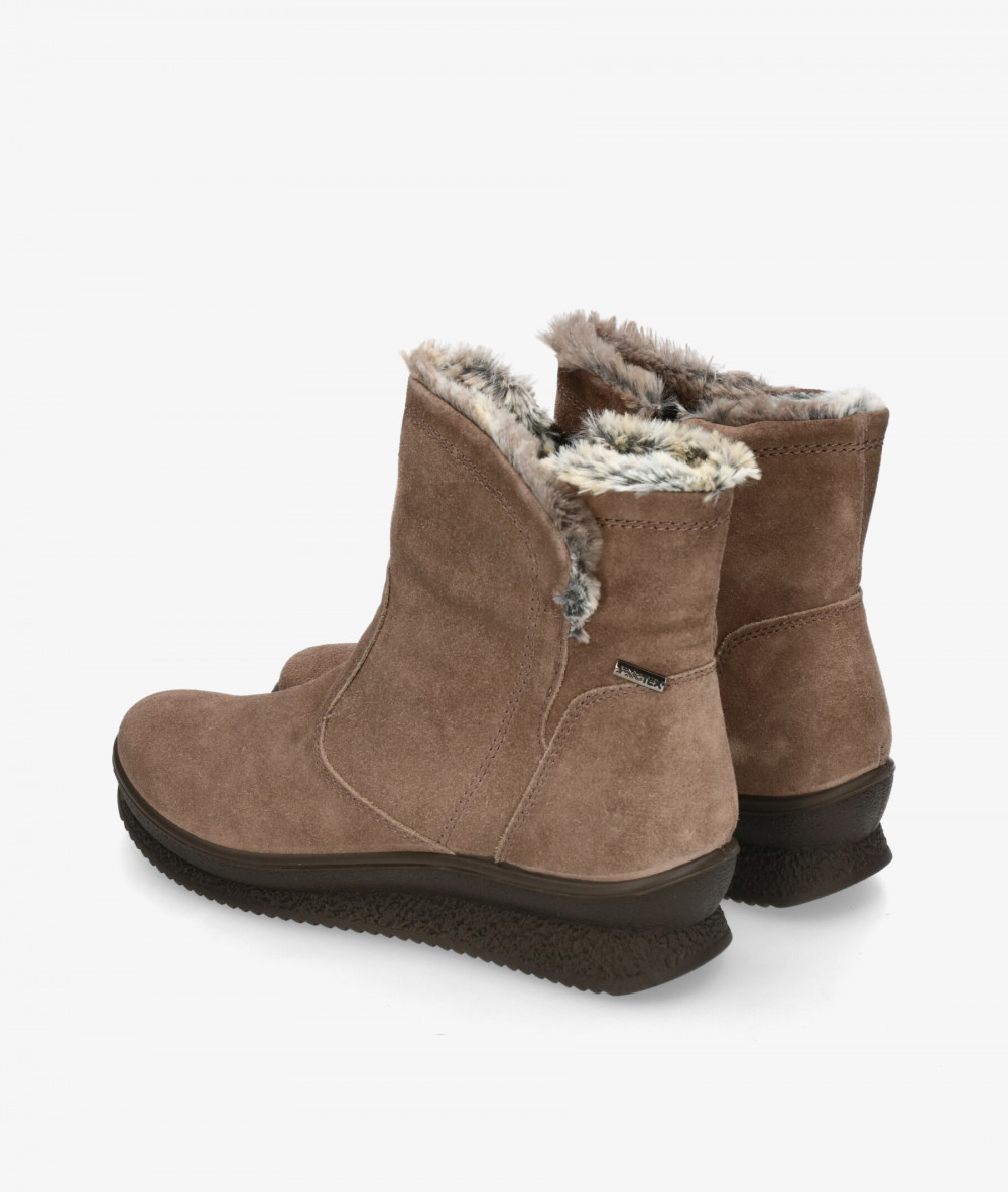 Botines Imac  856699 en serraje taupe Botines Imac  856699 en serraje taupe