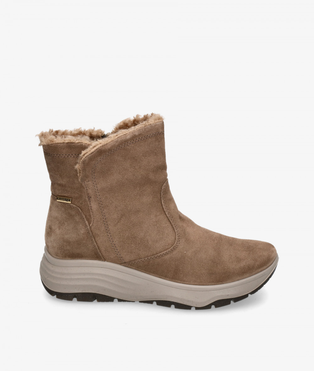 Botines Imac  856897 en serraje taupe Botines Imac  856897 en serraje taupe