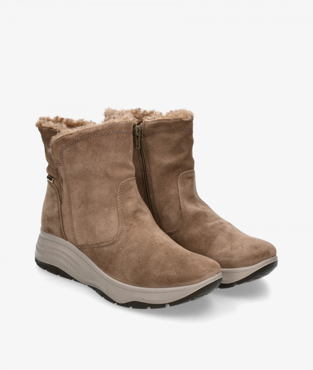 Botines Imac  856897 en serraje taupe Botines Imac  856897 en serraje taupe