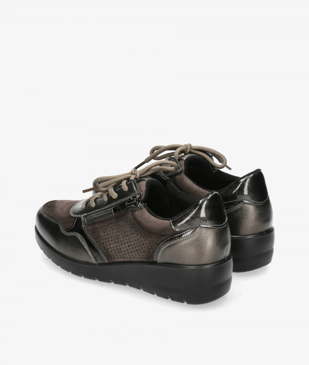 Deportivos DOCTOR CUTILLAS  45411 en taupe metalizado Deportivos DOCTOR CUTILLAS  45411 en taupe metalizado