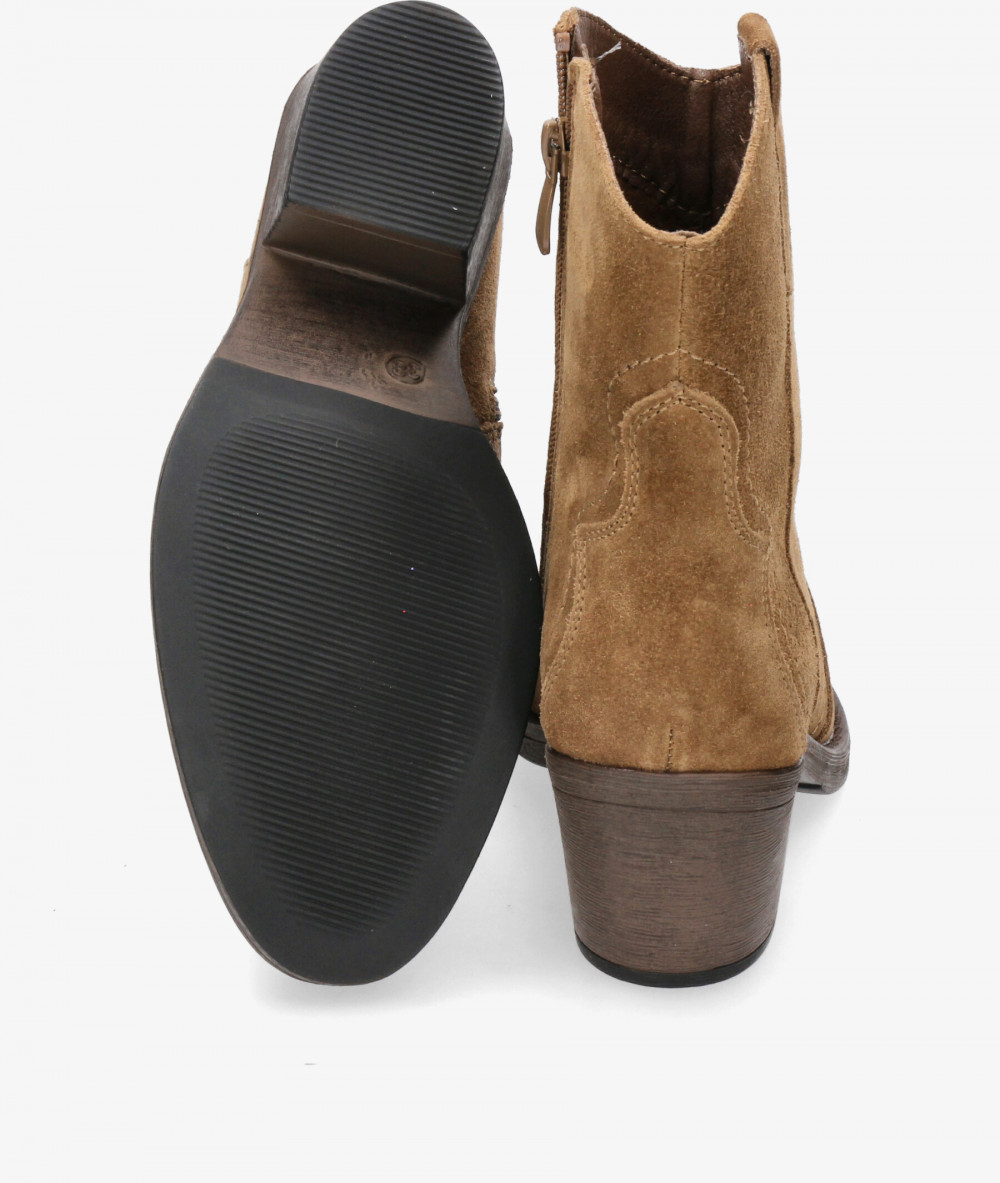 Botines EVA PARIS  27976 en serraje cuero Botines EVA PARIS  27976 en serraje cuero