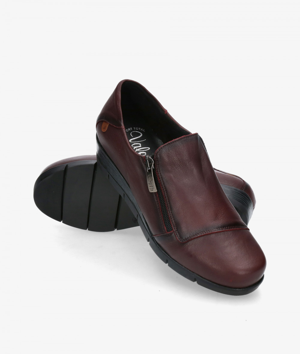Zapatos confort Valeria´s 9510 en burdeos