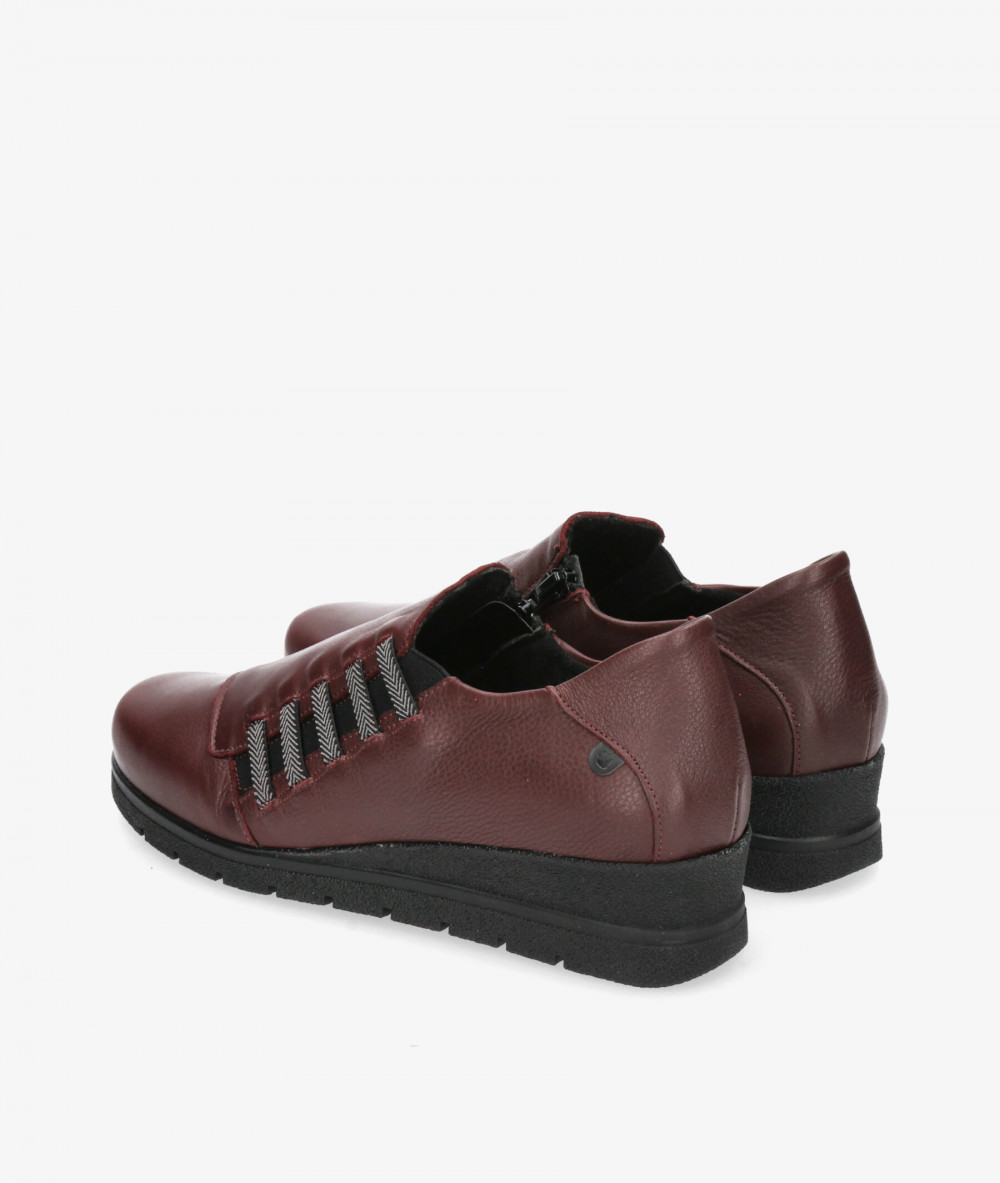 Zapatos confort Valeria´s 9500 en burdeos