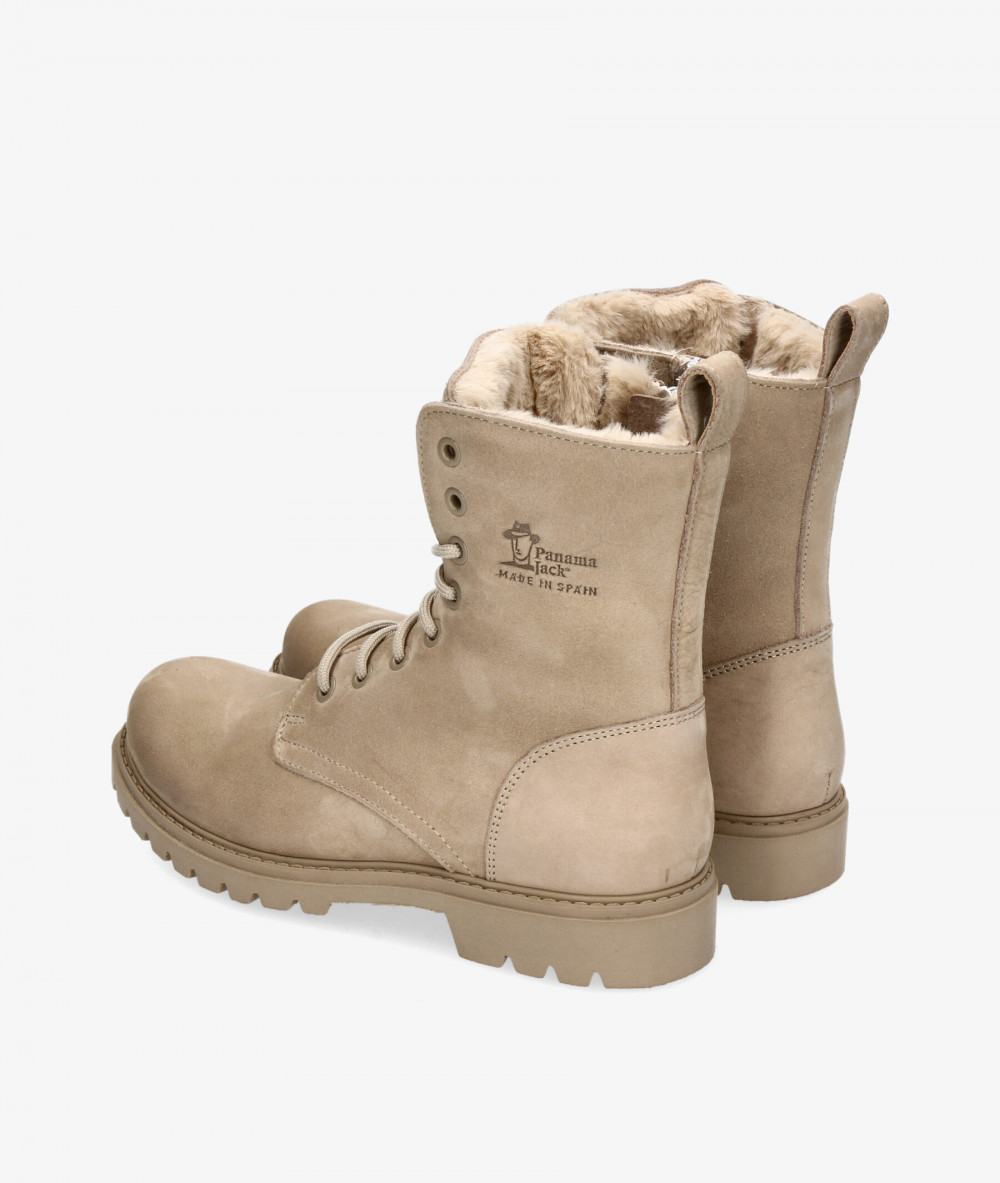 Botines Panamá Jack FRISIA B8 en nobuck piedra