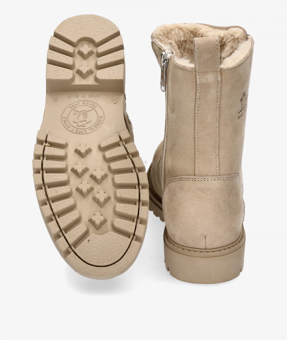 Botines Panamá Jack FRISIA B8 en nobuck piedra