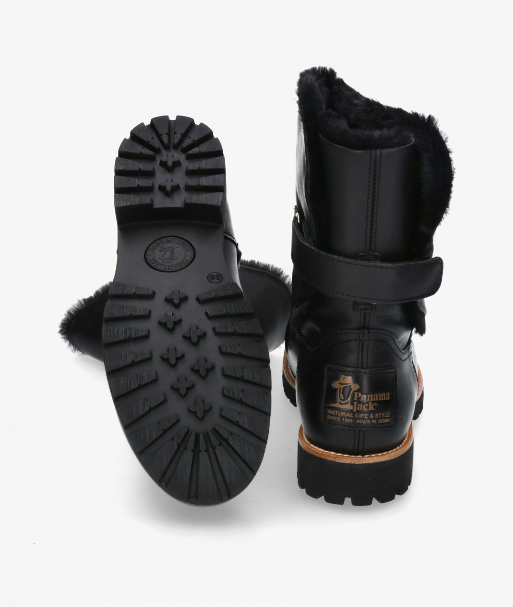 Botines Panamá Jack  FELIA TRAV B3 en negro