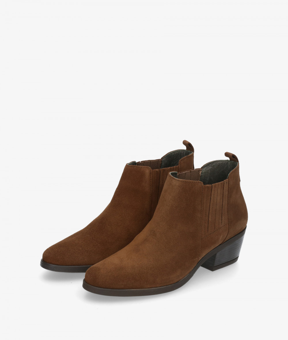 Botines Funny Lola  3450 en serraje cuero Botines Funny Lola  3450 en serraje cuero