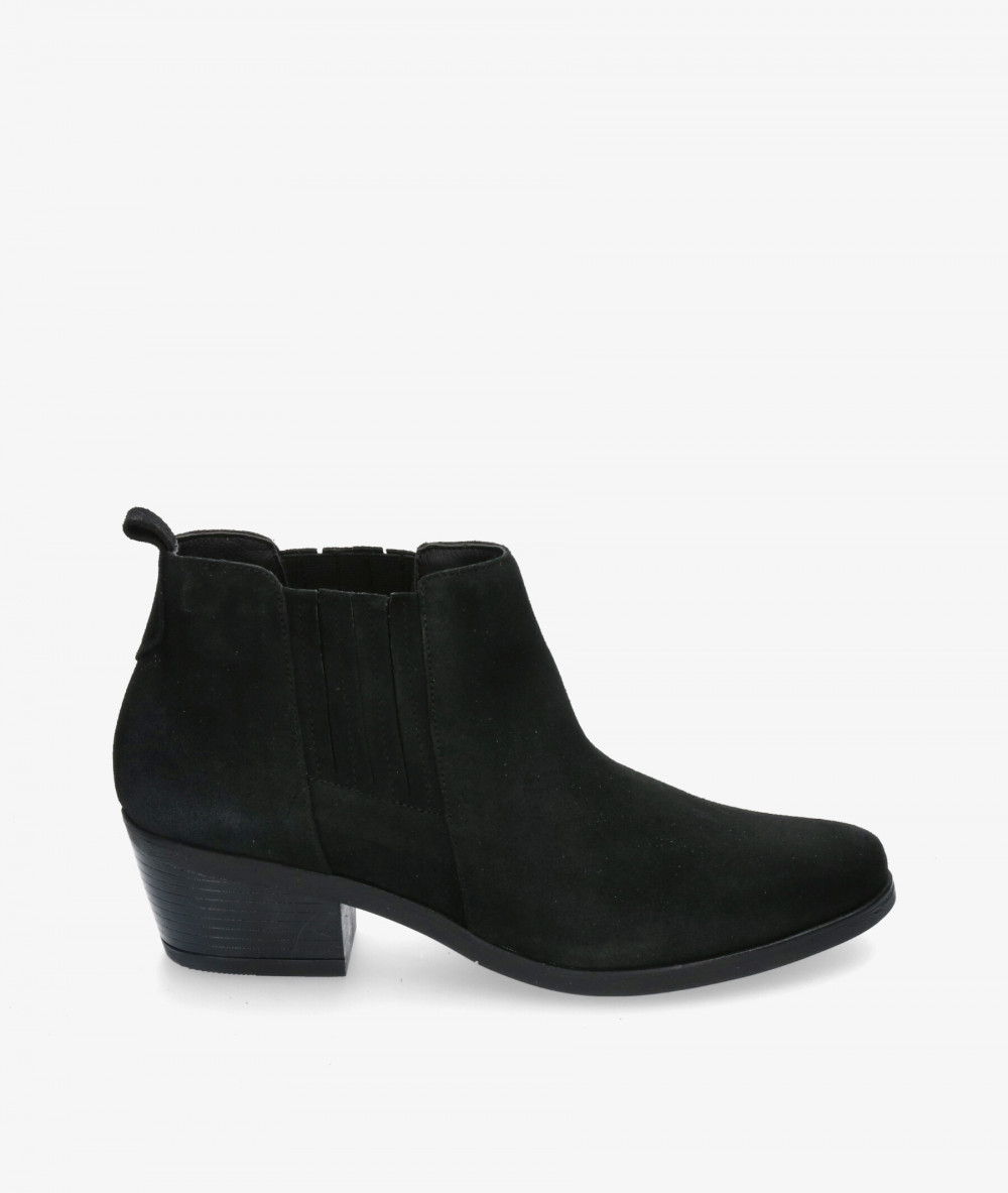 Botines Funny Lola  3450 en serraje negro Botines Funny Lola  3450 en serraje negro
