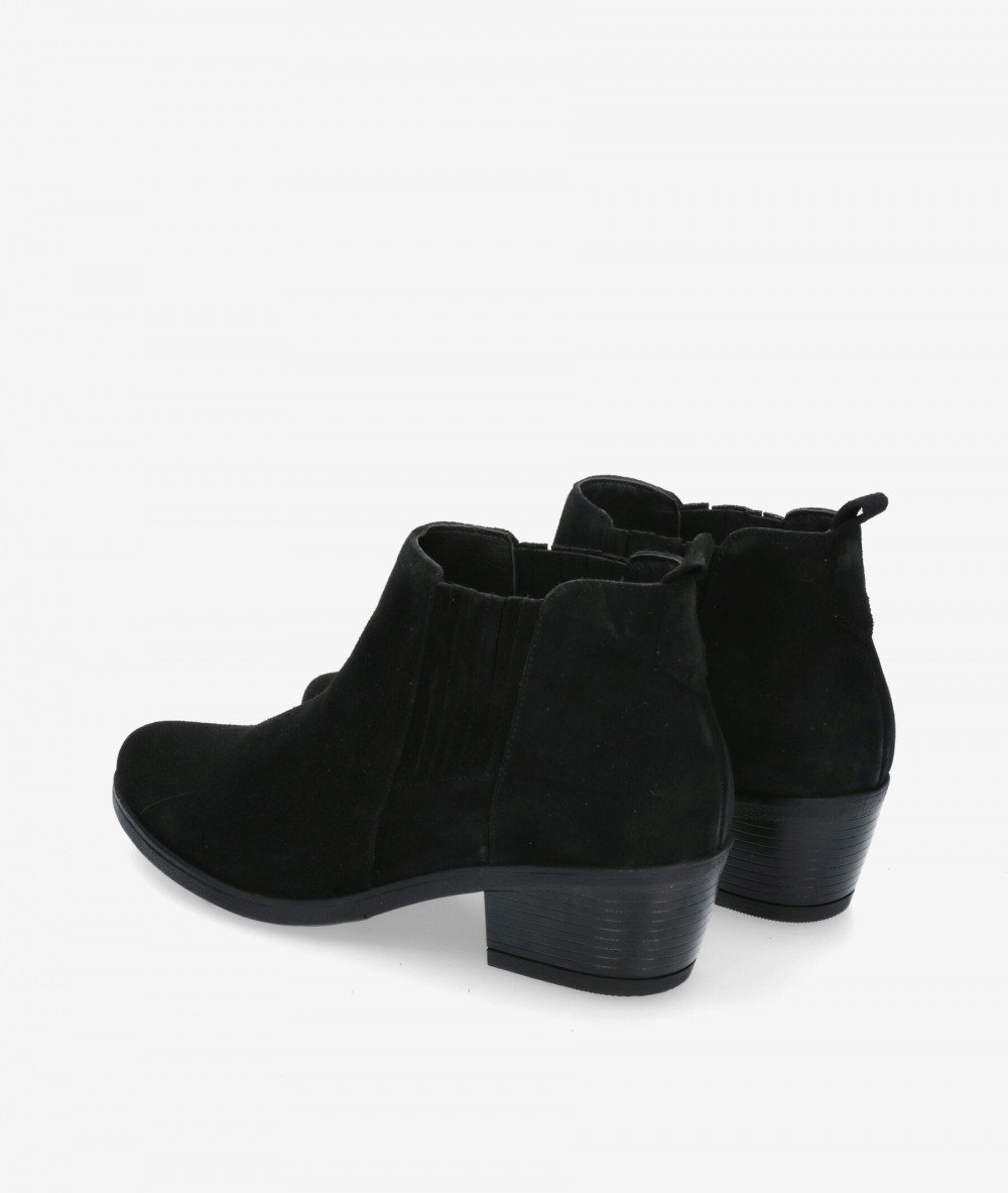 Botines Funny Lola  3450 en serraje negro Botines Funny Lola  3450 en serraje negro