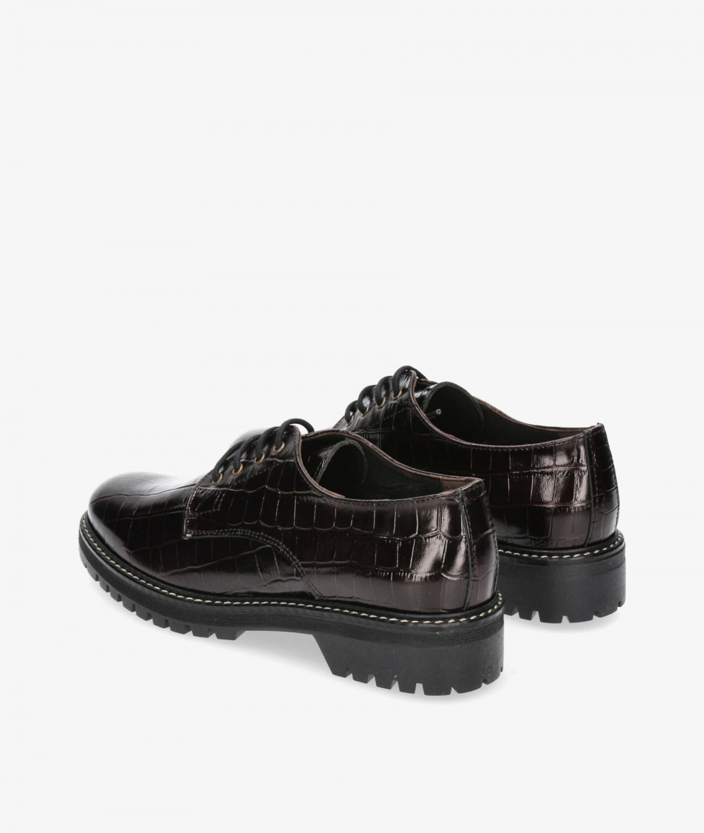 Zapatos inglés Kénnebec 684 en coco burdeos Zapatos inglés Kénnebec 684 en coco burdeos