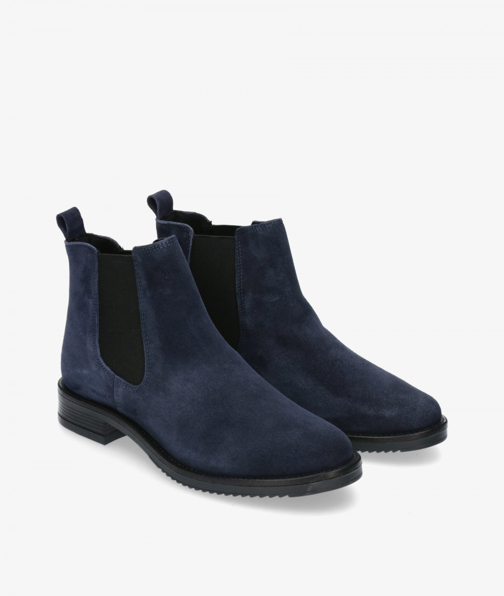 Botines pabloochoa.shoes  34779-R en serraje azul Botines pabloochoa.shoes  34779-R en serraje azul