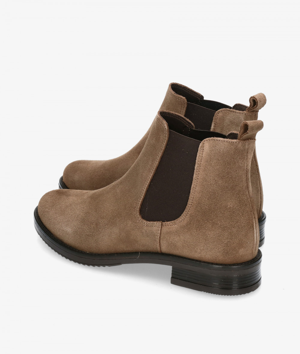 Botines pabloochoa.shoes  34779-R en serraje taupe Botines pabloochoa.shoes  34779-R en serraje taupe