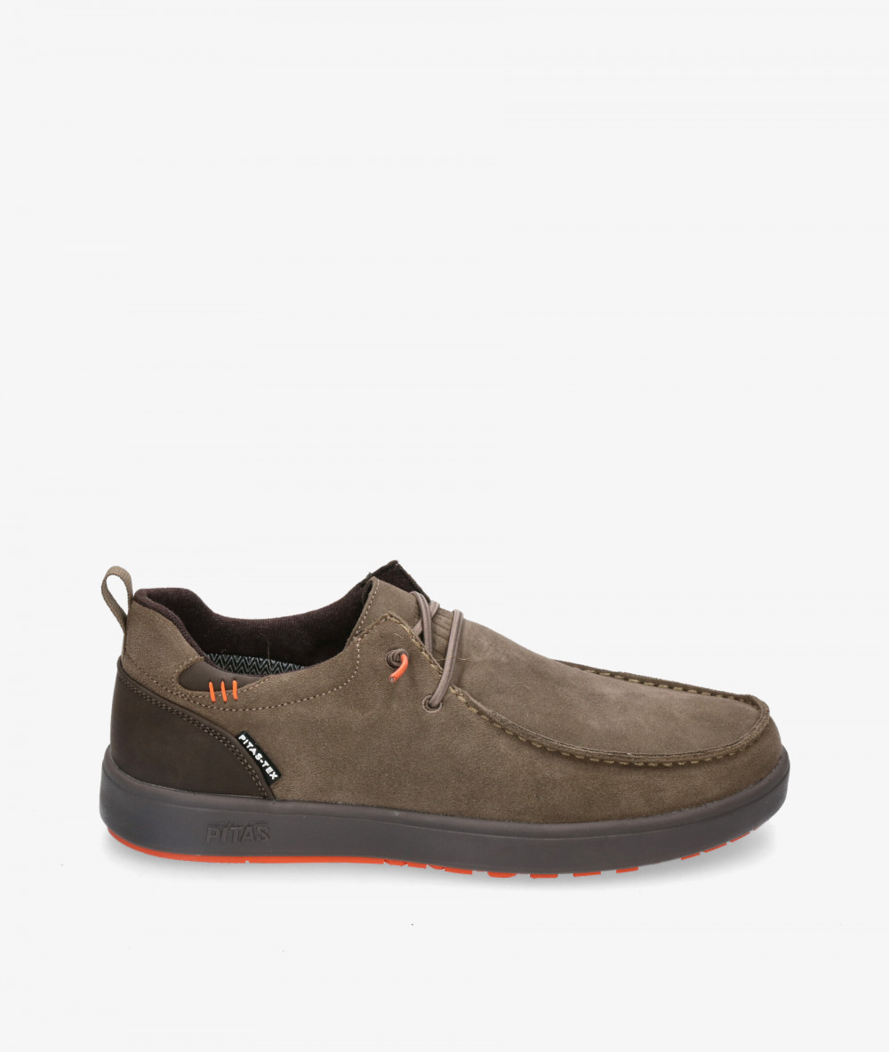 Zapatos casual Walk in Pitas ARAL en serraje taupe Zapatos casual Walk in Pitas ARAL en serraje taupe