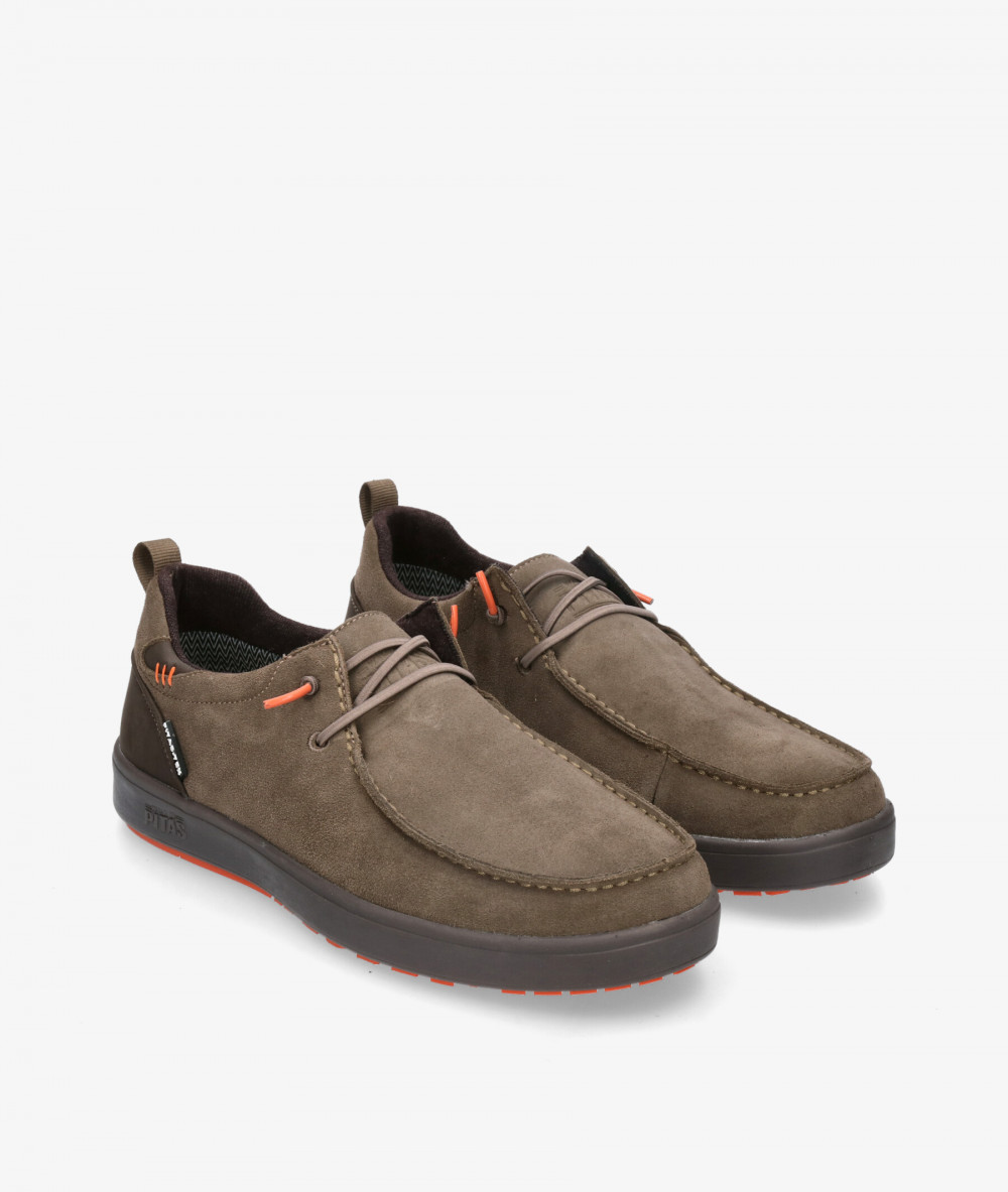 Zapatos casual Walk in Pitas ARAL en serraje taupe Zapatos casual Walk in Pitas ARAL en serraje taupe
