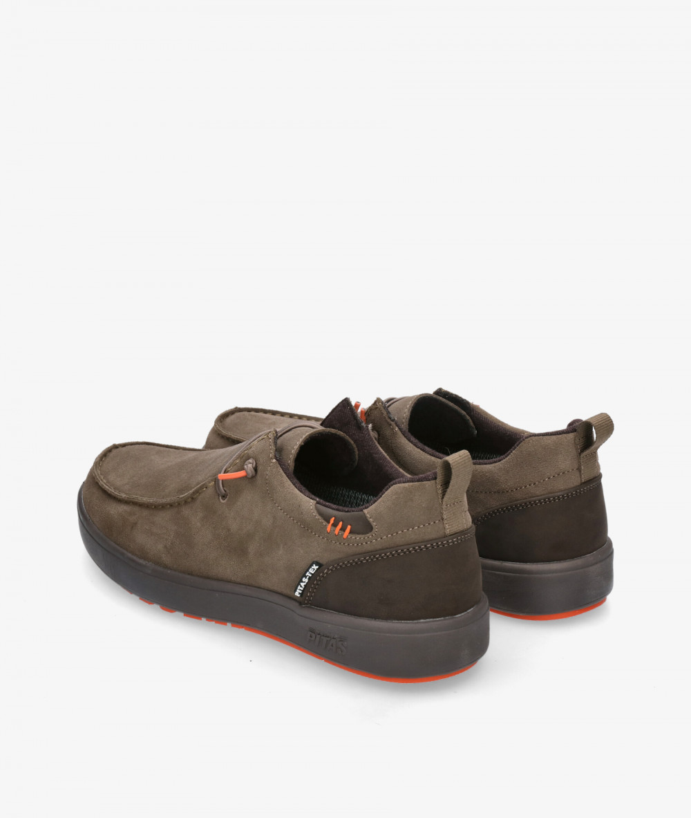 Zapatos casual Walk in Pitas ARAL en serraje taupe Zapatos casual Walk in Pitas ARAL en serraje taupe