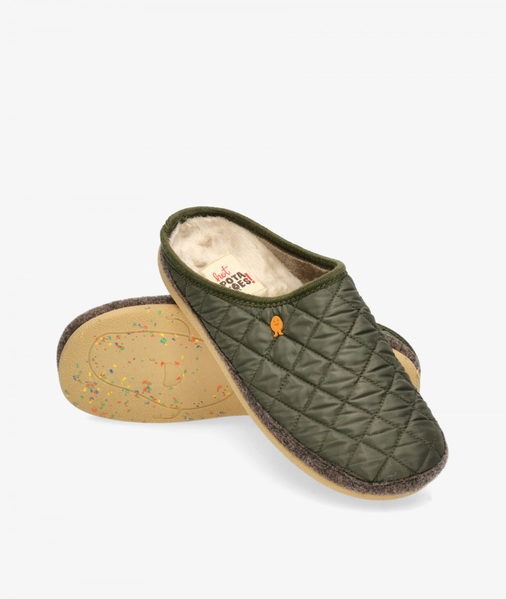 Zapatillas de casa Hot potatoes  STAFFORD en caki Zapatillas de casa Hot potatoes  STAFFORD en caki