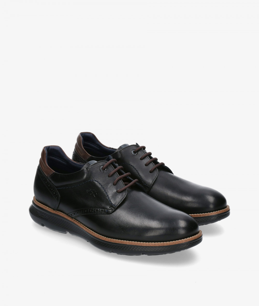 Zapatos casual Fluchos F1351 en negro Zapatos casual Fluchos F1351 en negro