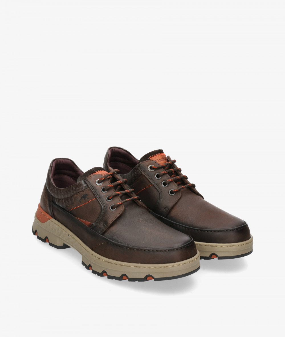 Zapatos casual Fluchos F1843 en nobuck marrón Zapatos casual Fluchos F1843 en nobuck marrón