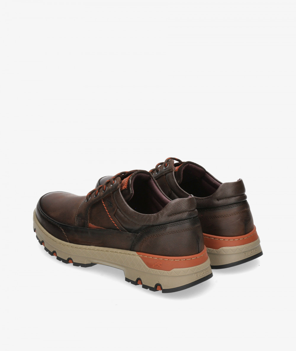 Zapatos casual Fluchos F1843 en nobuck marrón Zapatos casual Fluchos F1843 en nobuck marrón